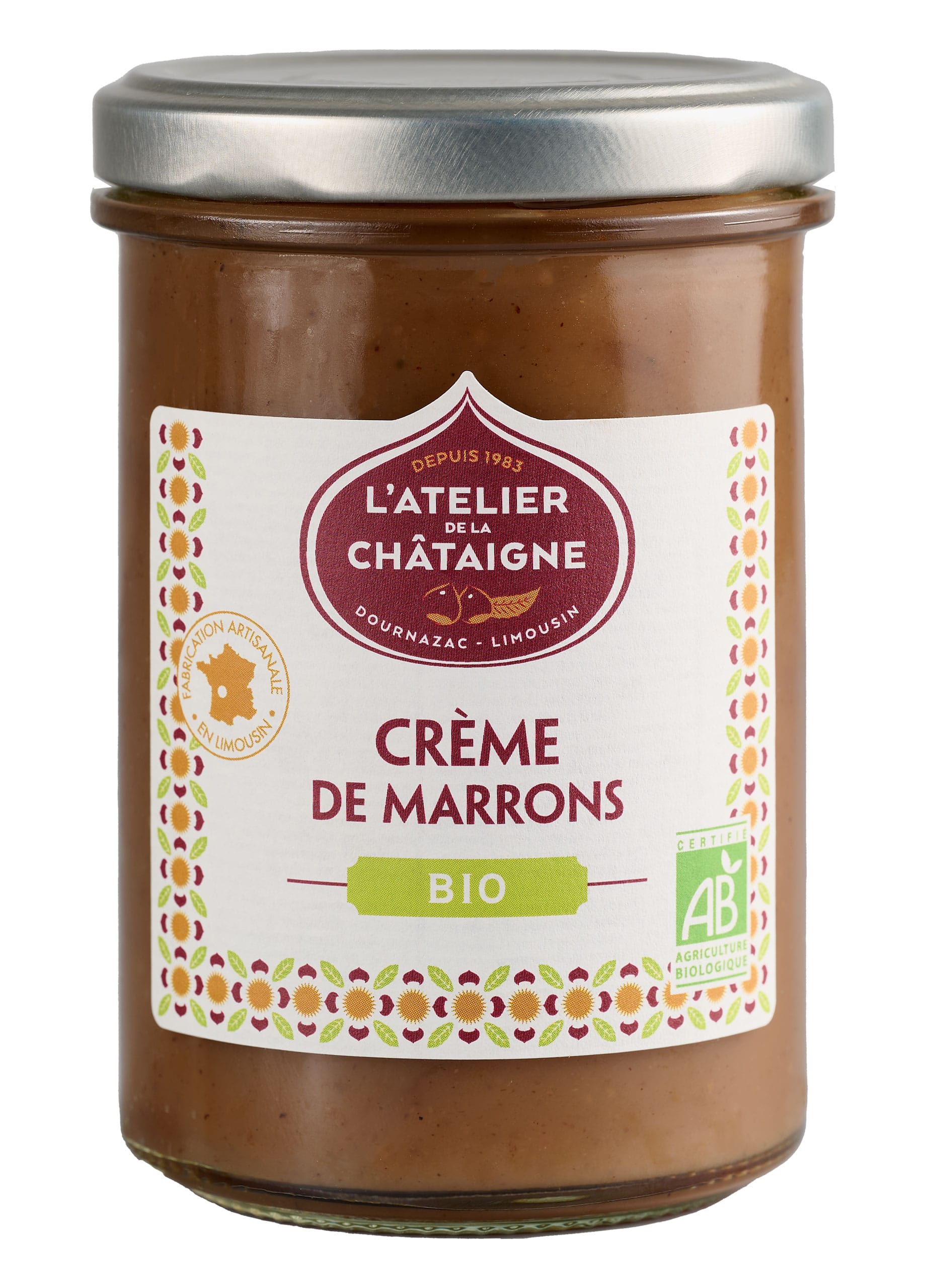 Crème de marrons Bio  L'Atelier de la châtaigne